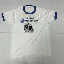 Vintage NY State Fair AT&amp;T  T-Shirt Size Large Single Stitch 1985 White - $186.74 MXN