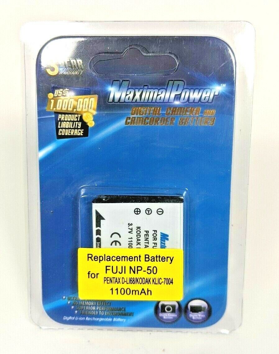 Primary image for Maximal Power Fuji NP-50 Digital Camera/Camcorder Replacement Battery