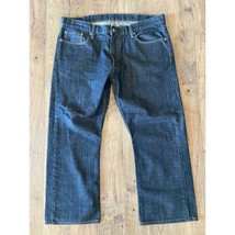 Levi&#39;s 514 Straight Fit Red Tab 5 Pocket Dark Wash Denim Jeans Men&#39;s Size 40x30 - £15.41 GBP