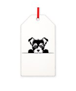 PEEKING BORDER TERRIER Gift Tag Ornament - $21.00