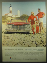 1960 Alcoa Aluminum Ad - Drive defiantly to salty Montauk.. Plymouth&#39;s grille - £11.79 GBP