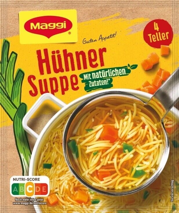 Maggi Huhner Suppe CHICKEN Soup -1ct./4 servings -FREE US SHIPPING