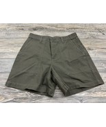 Patagonia Organic Cotton Shorts Women 8 Olive Green Canvas Hiking Casual... - £15.09 GBP