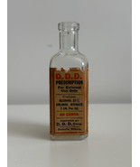 VINTAGE EMPTY D.D.D. Corp. Prescription External Use Medicinal Glass Bot... - $339.09 MXN