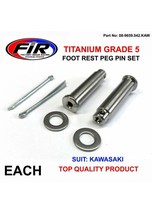 NEW TITANIUM CNC FOOTPEG MOUNTING PIN CLIP SET KAWASAKI KX500 KX125 KX25... - $30.54