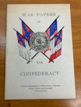 1961 Civil War Booklet War Papers Of The Confederacy - Paperback - Illus... - £17.24 GBP