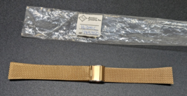 NOS Stainless Steel Yellow / Gold Tone Watch Bracelet Band - 162MC - Seiko - $74.24