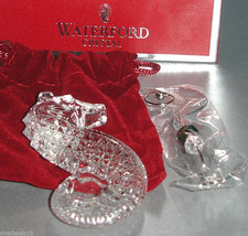 Waterford Crystal Seahorse Christmas Ornament 2012 Annual w/Jeweled Hang... - $47.90