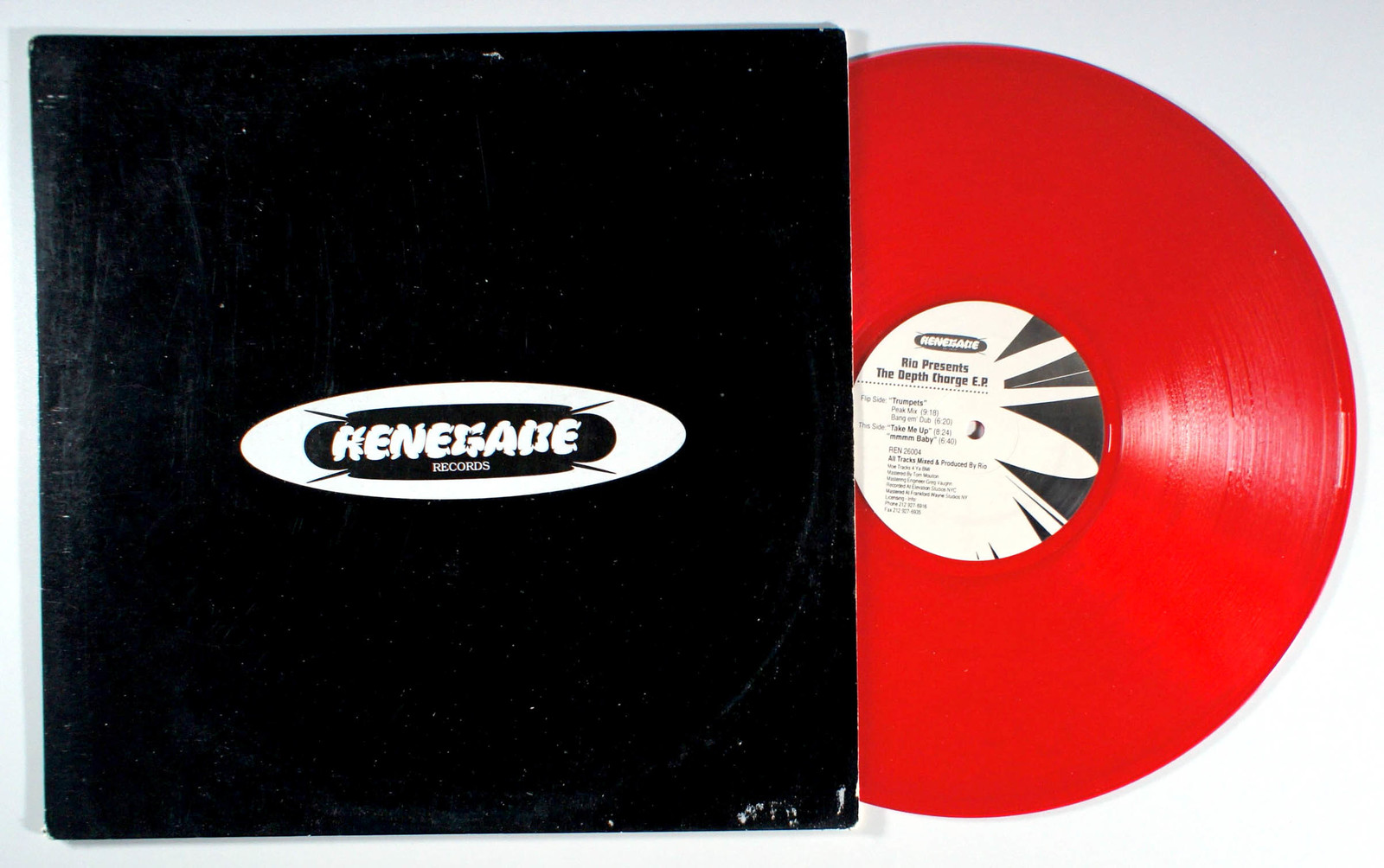 Rio - The Depth Charge (1996) RED Colored Vinyl EP • Renegade - £18.51 GBP
