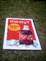 Large Corrugated Plastic Coca-Cola Advertisement Sign 2011 - £19.87 GBP