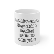 In White Coats They Stride Ceramic Doctor Mug 11oz | White Mug | Funny D... - £9.93 GBP