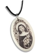 Porcelain Oval Medal for Cat Lovers, Widows, - $87.62