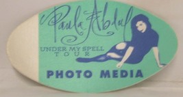 PAULA ABDUL - VINTAGE ORIGINAL CONCERT TOUR CLOTH BACKSTAGE PASS ***LAST... - $186.40 MXN