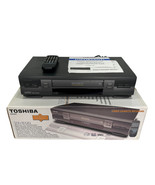 Toshiba W-603 Stereo Hi-Fi Stereo 4 Head VCR VHS w Remote Box Tested Read - $84.38