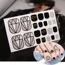 JJ 045 Full size Nail Wraps Stickers Polish Manicure Art Self Stick Deco... - $5.00