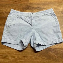 J.Crew Baby Blue Cotton Chambray Shorts Womens Size 4 Style A1544 - £18.99 GBP