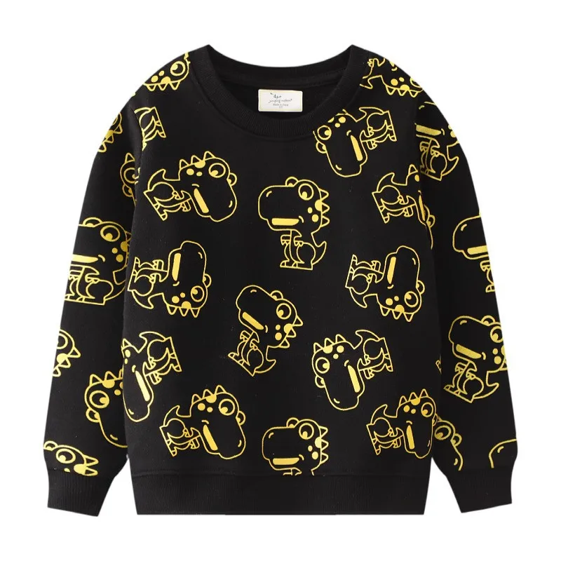 Jumping Meters Autumn Winter Children&#39;s Sweatshirts With Cars Applique Hot Selli - £76.98 GBP