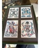 Pantin - Colombine Jumping Jacks c1860s Imagerie d&#39;Epinal 4 Paper Dolls ... - $112.20