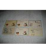 6 Vintage Antique early 1900s Thanksgiving Dutch Children kids postcards... - $207.53 MXN