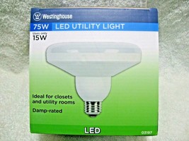 Westinghouse 75 Watt Led Equivalent Uses 15 Watts Utility Light Damp Rated-$AVE! - $19.95
