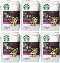 Starbucks Caffe Verona Dark Roast Ground Coffee 12oz 6 Pack - $39.99