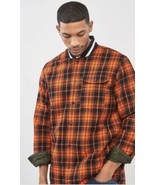 Mens Converse Reversible Quilted Flannel Jacket Black/Bold Mandarin Smal... - $66.37 CAD