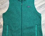 Patagonia Better Sweater Vest Green Fleece Full Zip Women&#39;s Size XL - $43.39