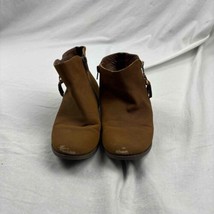 Aldo Kids Girls Ankle Bootie Shoes Brown Suede Zip Closure Round Toe Siz... - $14.85