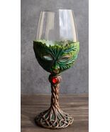 Large Mysterious Forest Tree Spirit Greenman Deity Wine Glass Goblet Cha... - €25,75 EUR