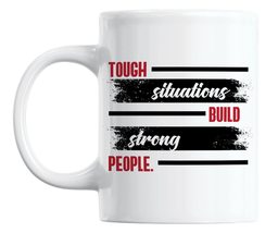 Make Your Mark Design Tough Life Situation Quotes White Ceramic Coffee &amp;... - $19.79+