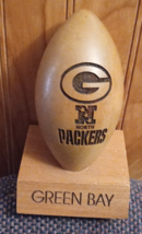 Green Bay Packers NFC North Engraved Wood Football by Grid Works - £14.78 GBP