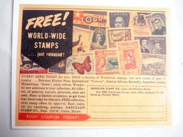 1962 Stamp Ad Garcelon Stamp Co., Calais, Maine - £6.36 GBP