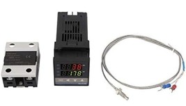 REX-C100 Temperature Controller Kit, 0℃~1300℃ Alarm Digital LED PID AC11... - £18.60 GBP