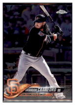 2018 Topps Chrome Brandon Crawford  San Francisco Giants #111 Baseball
  card    - £1.61 GBP