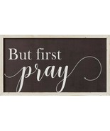 First Pray Framed wall Sign - $32.00