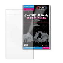 1 pack of 25 BCW 7 ¼" x 10 ½" Current/Modern Comic Book 4-MIL Mylar Arch... - $22.55