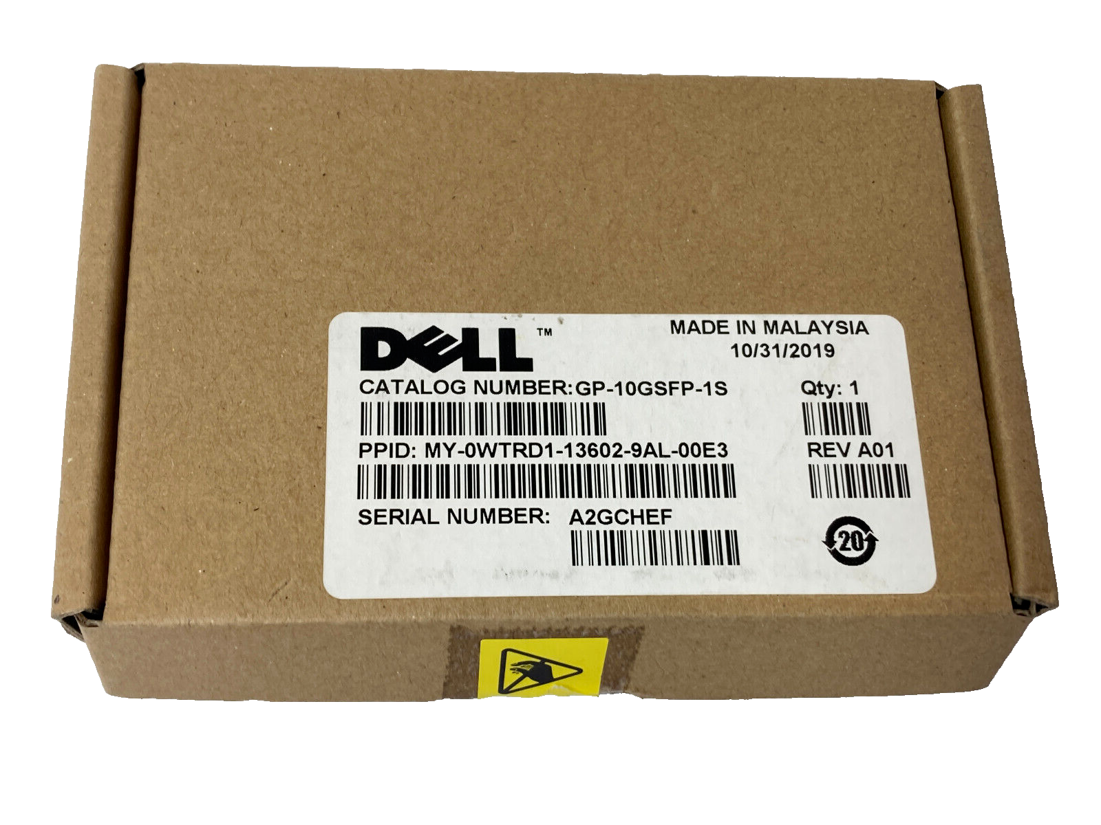 NEW DELL 10Gb SFP-10G-SR 10Gbase-SR 850nm SFP+ Transceiver 10Gbe WTRD1 0... - $14.80
