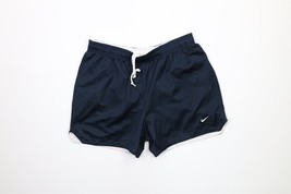 Vintage Nike Womens Large Reversible Travis Scott Mini Swoosh Shorts Blu... - $39.55