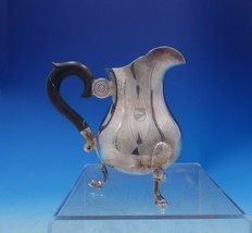 Jezler Swiss .800 Silver Creamer with Ebony Handle #1703 4&quot; x 4&quot; (#3935) - $286.11