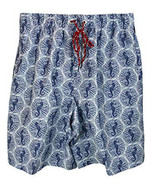 NWT NAT NAST Swim Trunks M swimsuit sea horse shorts blue white men&#39;s soft - £29.95 GBP