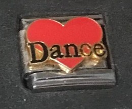 Dance Red Heart Wholesale Italian Charm 9MM K52 - £10.69 GBP