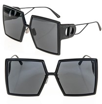 Christian Dior Montaigne Matte Black 30Montaigne Su Oversized Sunglass CD40030U - £516.37 GBP