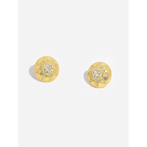 Fashion 18k Yellow Gold Plated Sunflower Stud CZ Earrings Women Jewelry ... - £51.10 GBP