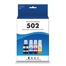 502 High Capacity Compatible Refill Ink Bottle Replacement For Epson 502... - $40.99