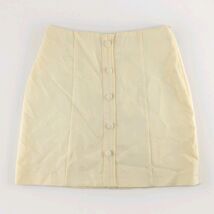 ZARA Join Life Women's Cream Mini Skirt - Front Button Detail - Size XS - $19.99