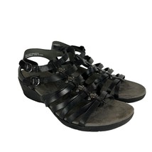 Baretraps Sandals Womens 7.5 Black Hydee Strappy Slingback Faux Leather ... - £19.64 GBP