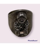 Storyteller Doll Ring by Carol Felley Sterling Figural Mother 1997 Vtg - $2,430.05 MXN
