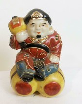 Vintage Diakoku Moriage Satsuma Immortal 3.5 Inches Ceramic Hand Painted - £19.46 GBP