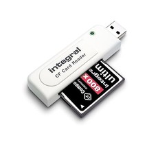 Integral Compact Flash USB Card Reader - White  - $27.00