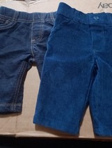 2 Pairs Of Carter&#39;s 3 Month  Pants Both Blue - £3.97 GBP